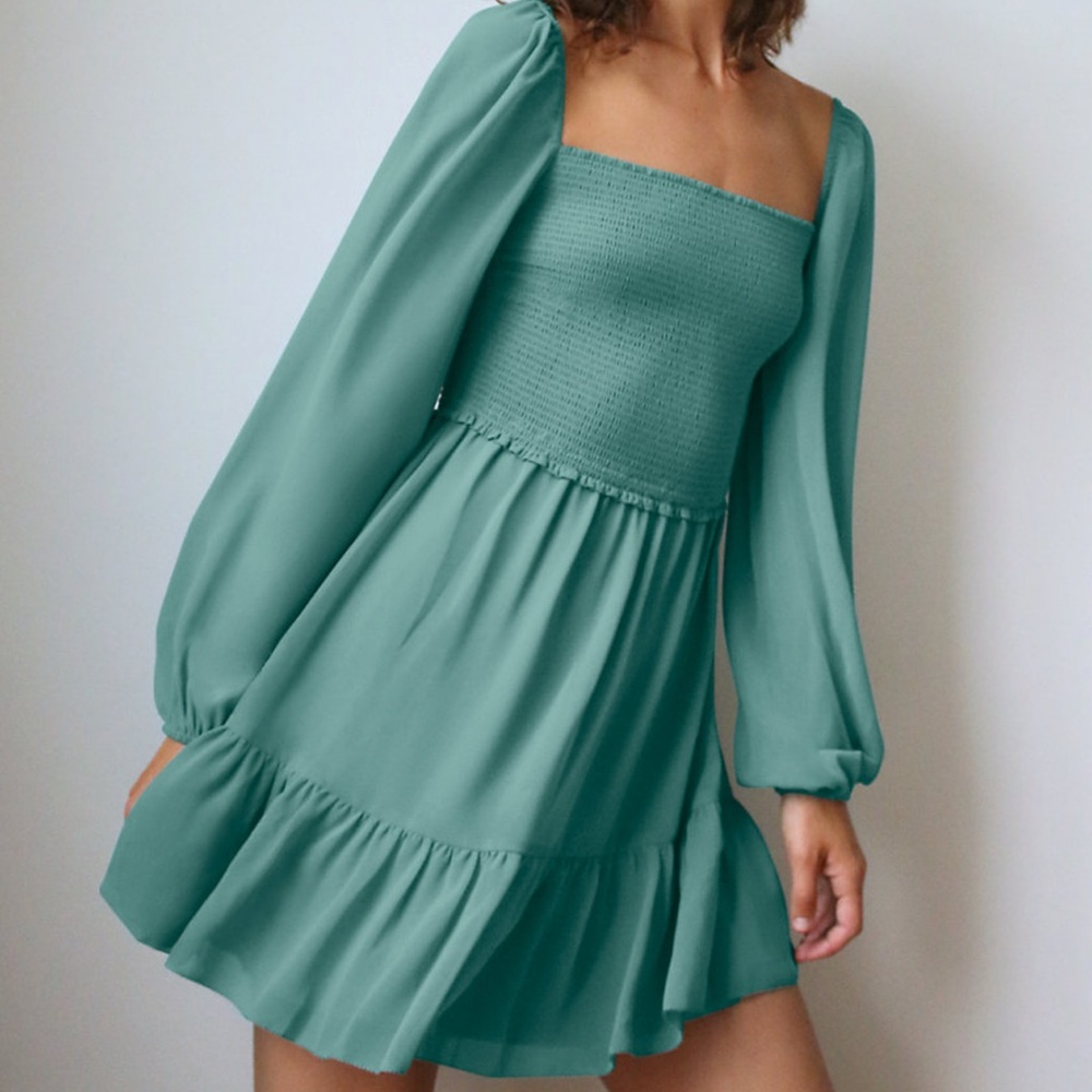 Aritzia Wilfred Tempest Dress - Size Small - Yucca Green - NWT